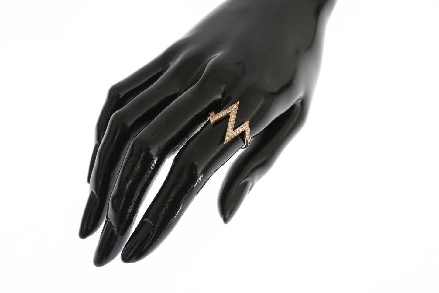 Nialaya Damenring, Roségold, 925er Silber, transparent