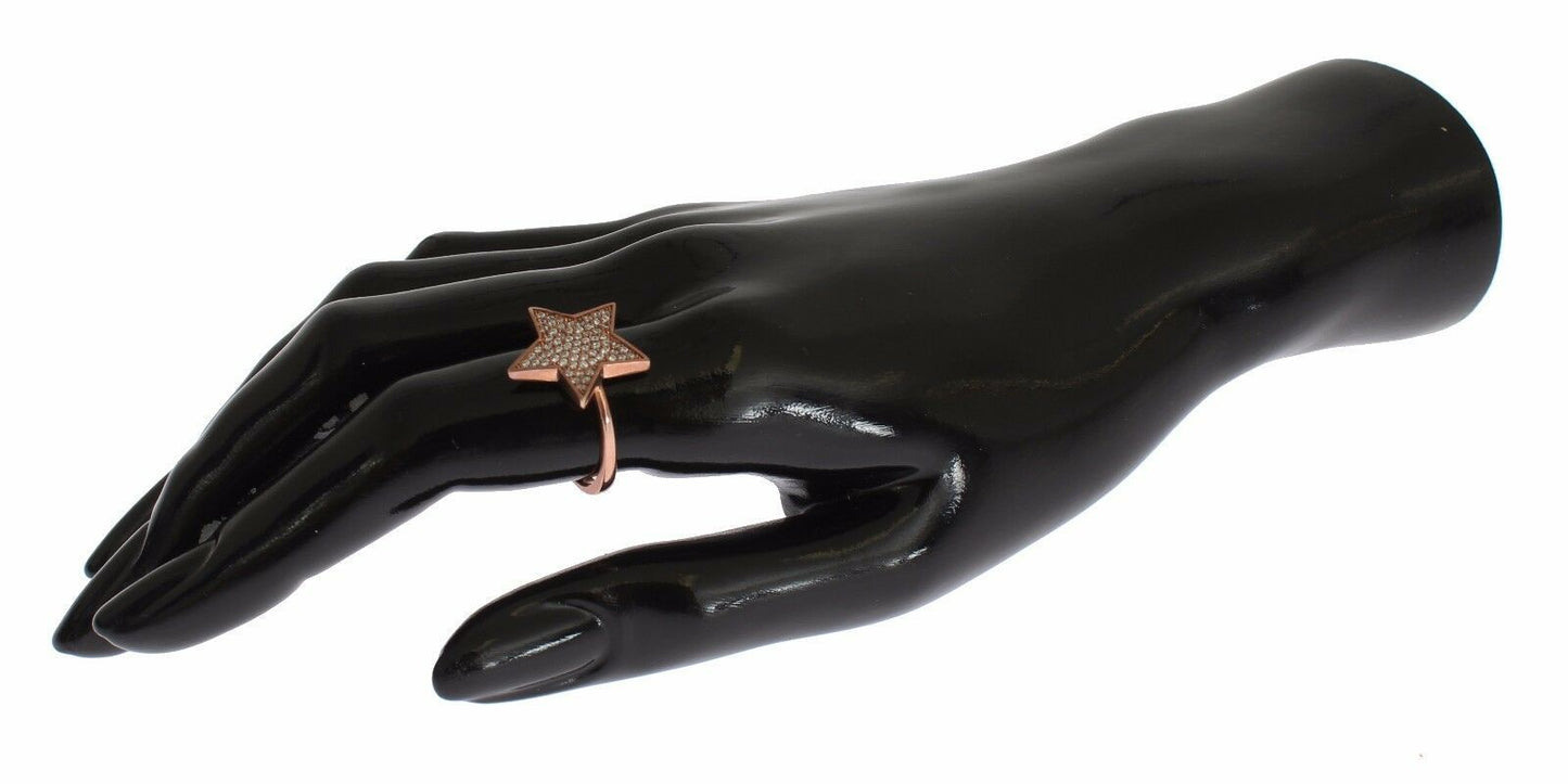 Nialaya Damen-Ring, Stern, 925er Silber, klarer Zirkonia