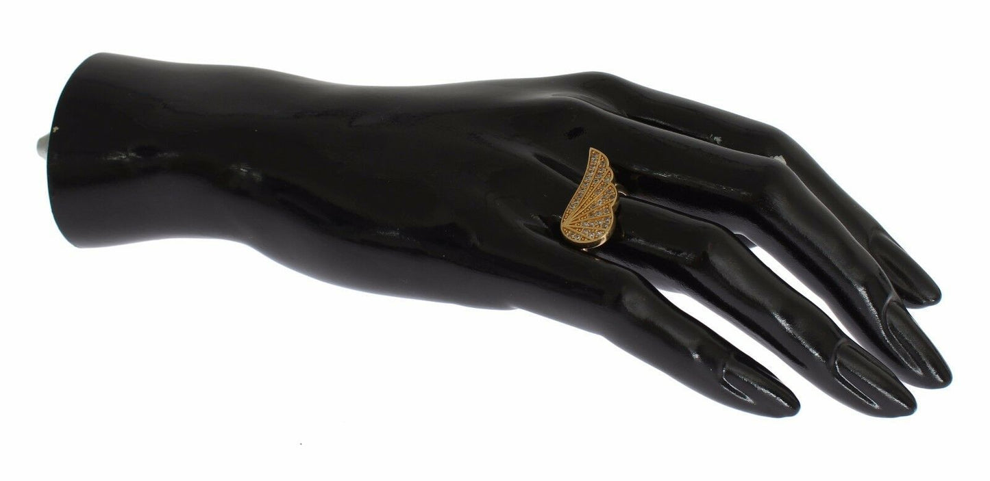 خاتم نيالايا نسائي أصلي من الفضة عيار 925 مرصع بحجر الزركونيا المكعب الشفاف