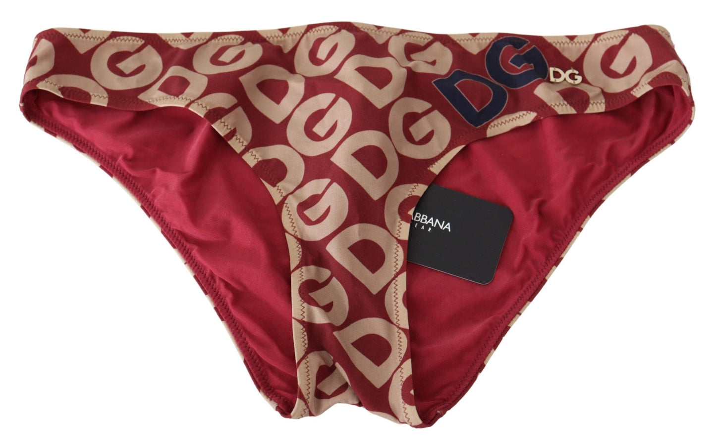 Dolce &amp; Gabbana Mehrfarbiger Bikini-Badeanzug mit DG-Logo-Print