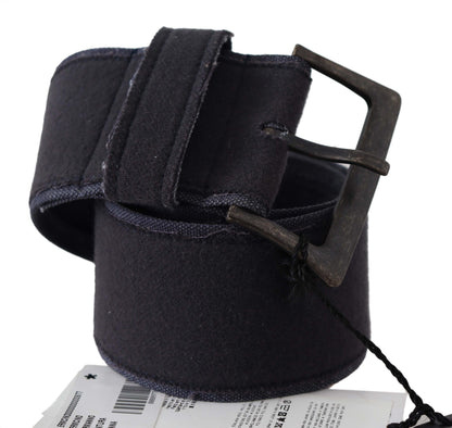 Ermanno Scervino – Luxus-Taillengürtel aus schwarzem Leder mit breiter Schnalle