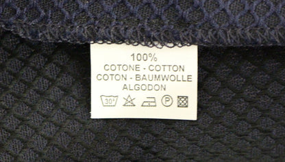 Andrea Incontri Blaue verkürzte Baumwollhose