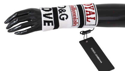 Dolce &amp; Gabbana – Mehrfarbiges D&amp;G Love-Armband aus Wollstrick