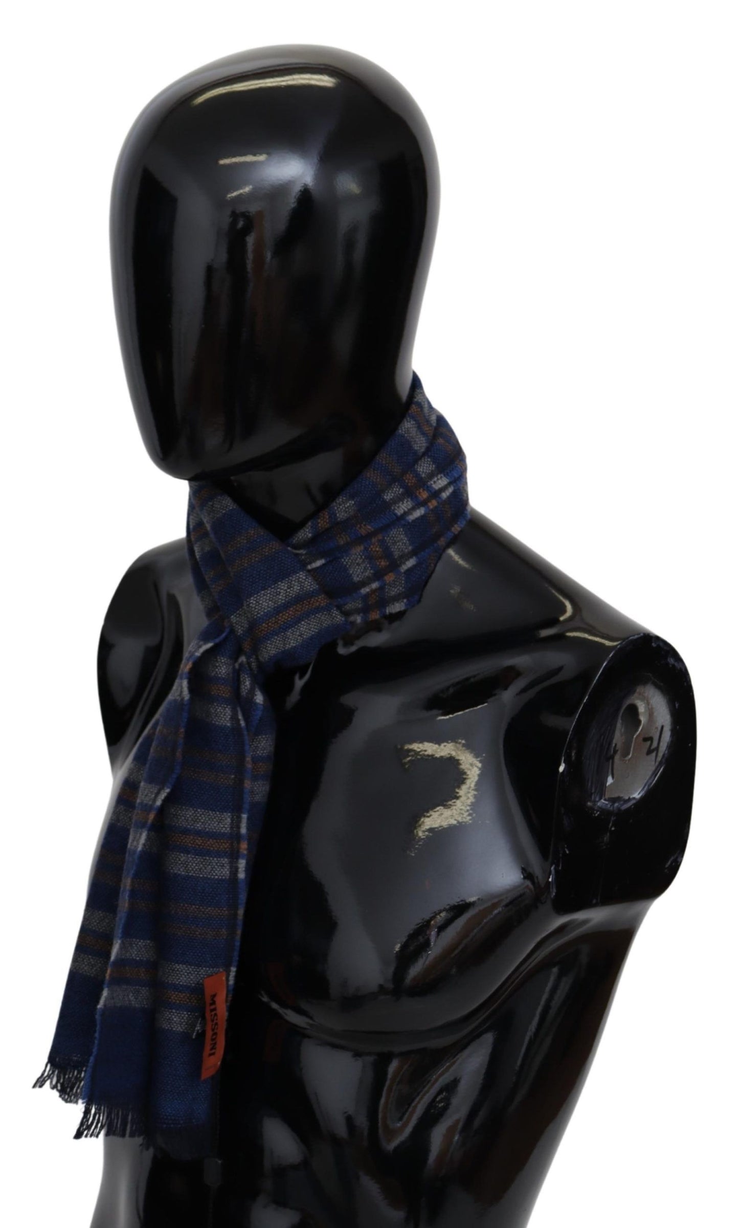 Missoni – Mehrfarbiger, gestreifter Unisex-Halswickelschal aus Wolle