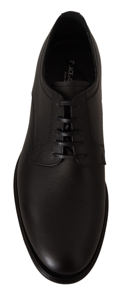 Dolce &amp; Gabbana – Formelle Derby-Schuhe aus schwarzem Leder für Herren