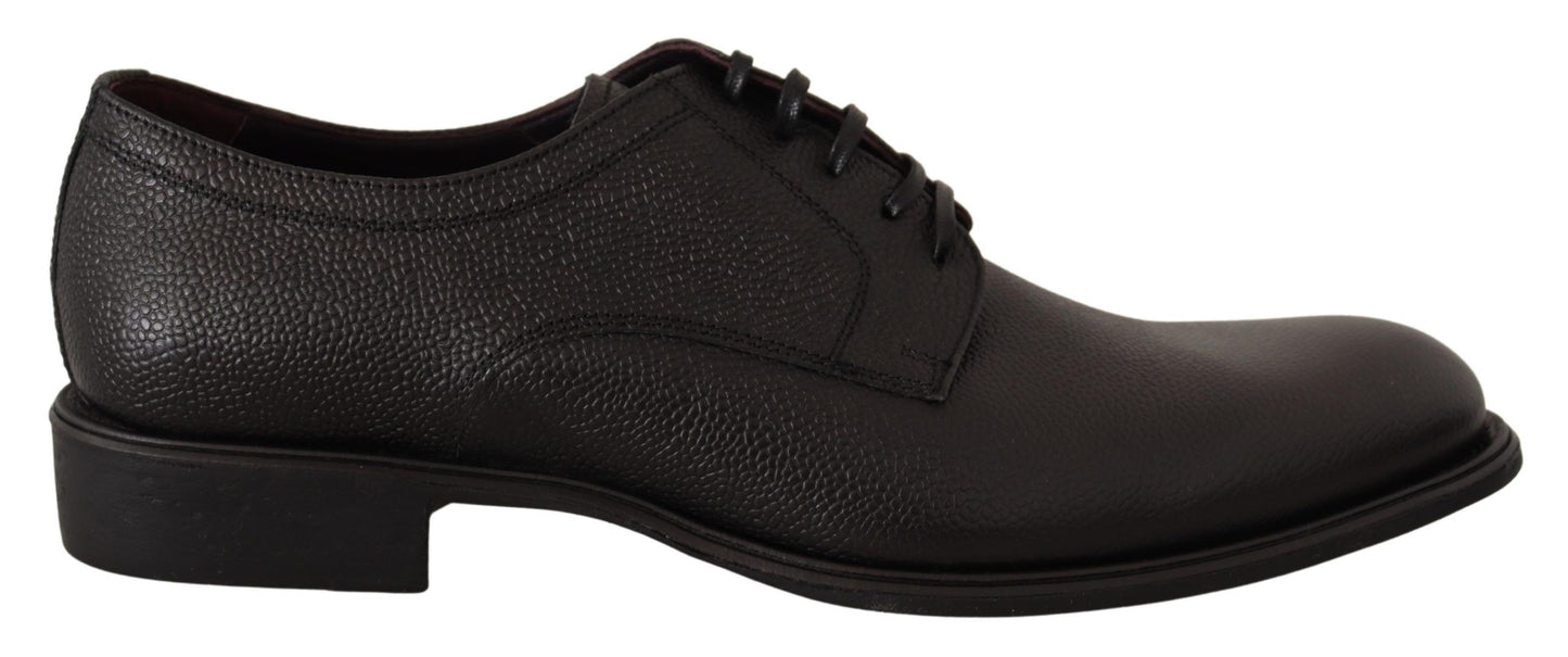Dolce &amp; Gabbana – Formelle Derby-Schuhe aus schwarzem Leder für Herren