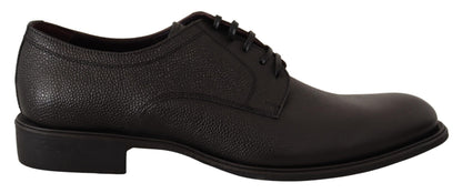 Dolce &amp; Gabbana – Formelle Derby-Schuhe aus schwarzem Leder für Herren
