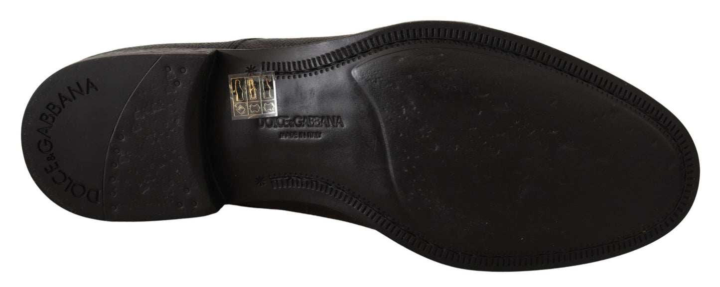 Dolce &amp; Gabbana – Formelle Derby-Schuhe aus schwarzem Leder für Herren