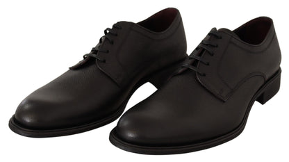 Dolce &amp; Gabbana – Formelle Derby-Schuhe aus schwarzem Leder für Herren