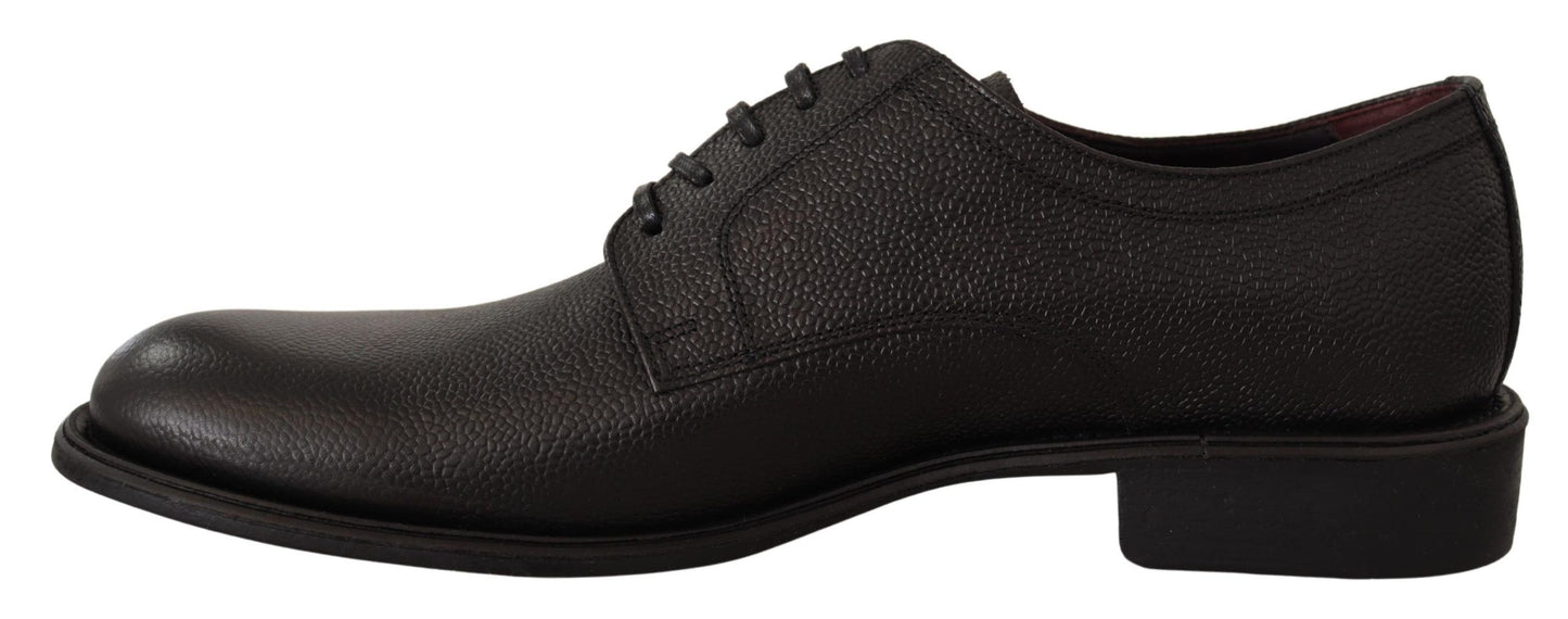 Dolce &amp; Gabbana – Formelle Derby-Schuhe aus schwarzem Leder für Herren