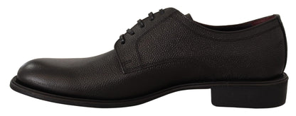Dolce &amp; Gabbana – Formelle Derby-Schuhe aus schwarzem Leder für Herren