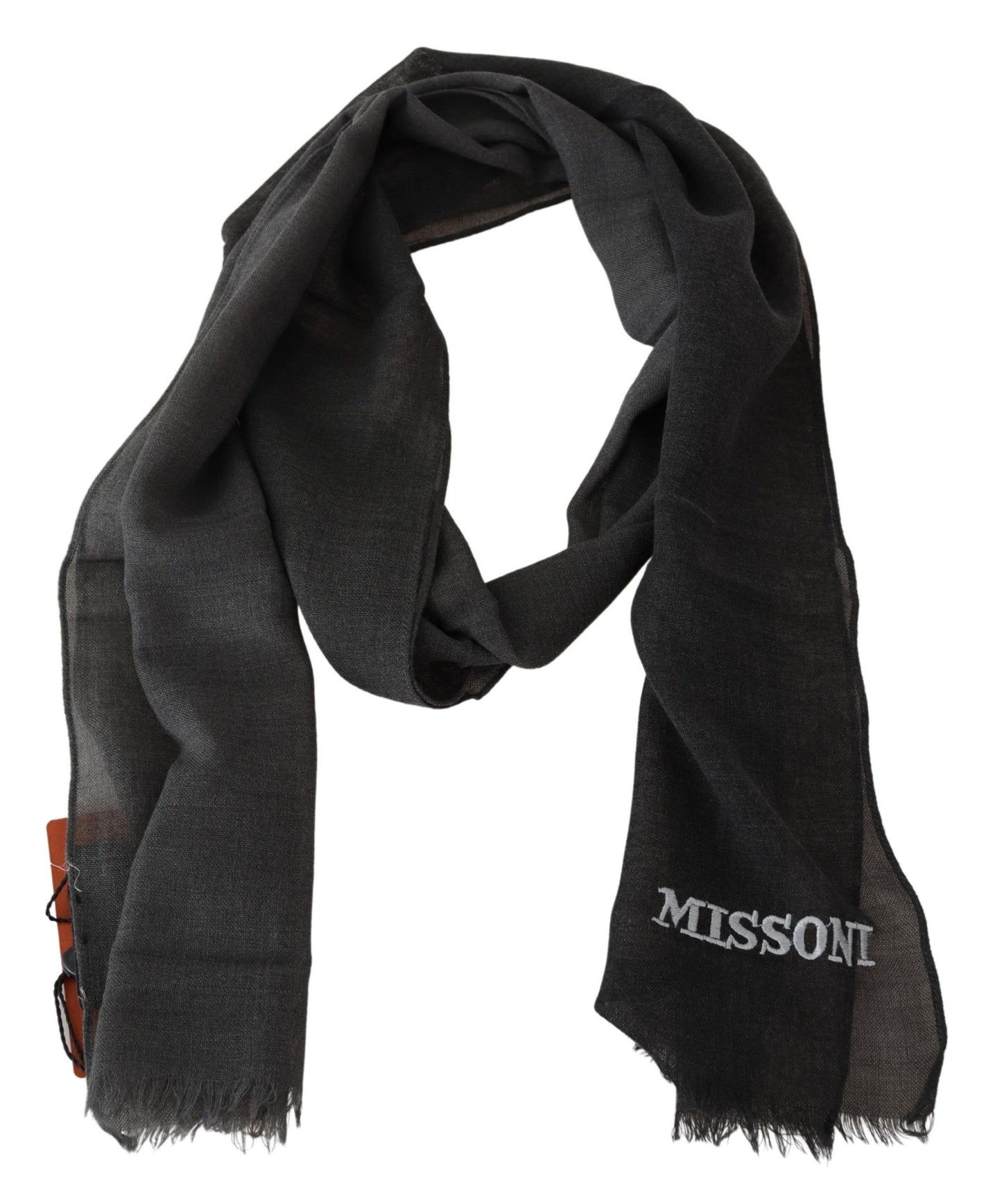 Missoni – Schwarzer Unisex-Halswickelschal aus 100 % Wolle