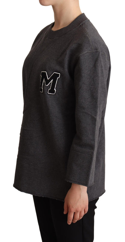 Dolce &amp; Gabbana Grau bestickter Damenpullover