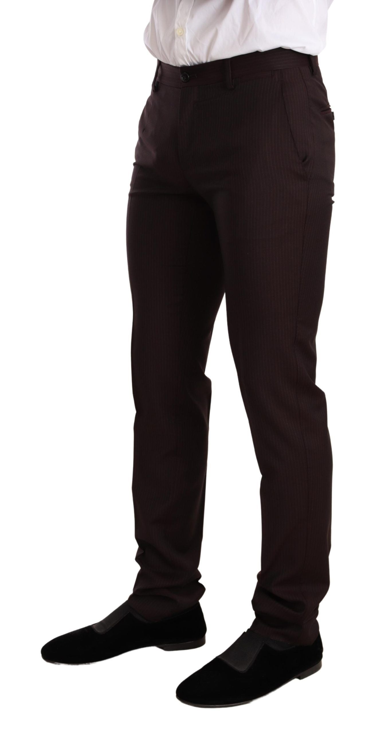 Dolce &amp; Gabbana Bordeauxfarbener MARTINI Slim Fit-Anzug aus Wolle