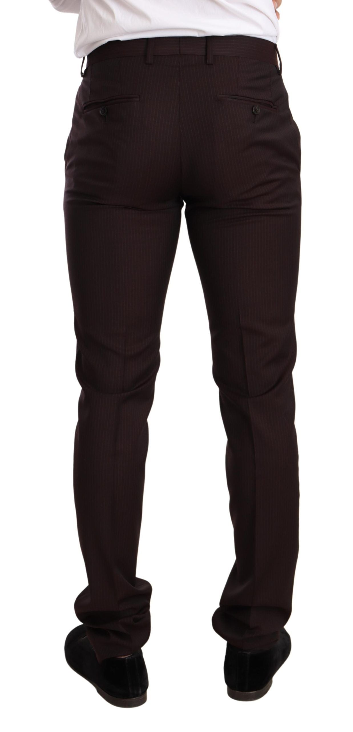 Dolce &amp; Gabbana Bordeauxfarbener MARTINI Slim Fit-Anzug aus Wolle