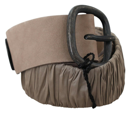 GF Ferre – Brauner Taillengürtel aus massivem Leder mit Metallschnalle