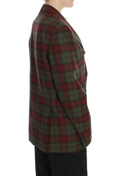 BENCIVENGA Grüne Wolle Zweireiher Bordeaux