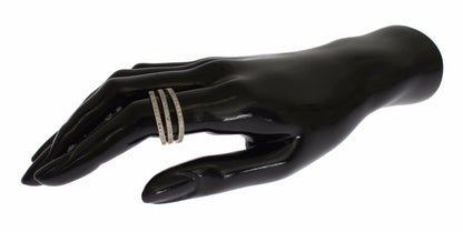 Nialaya Silver Damen-Ring aus 925er Sterlingsilber mit klarem Zirkonia