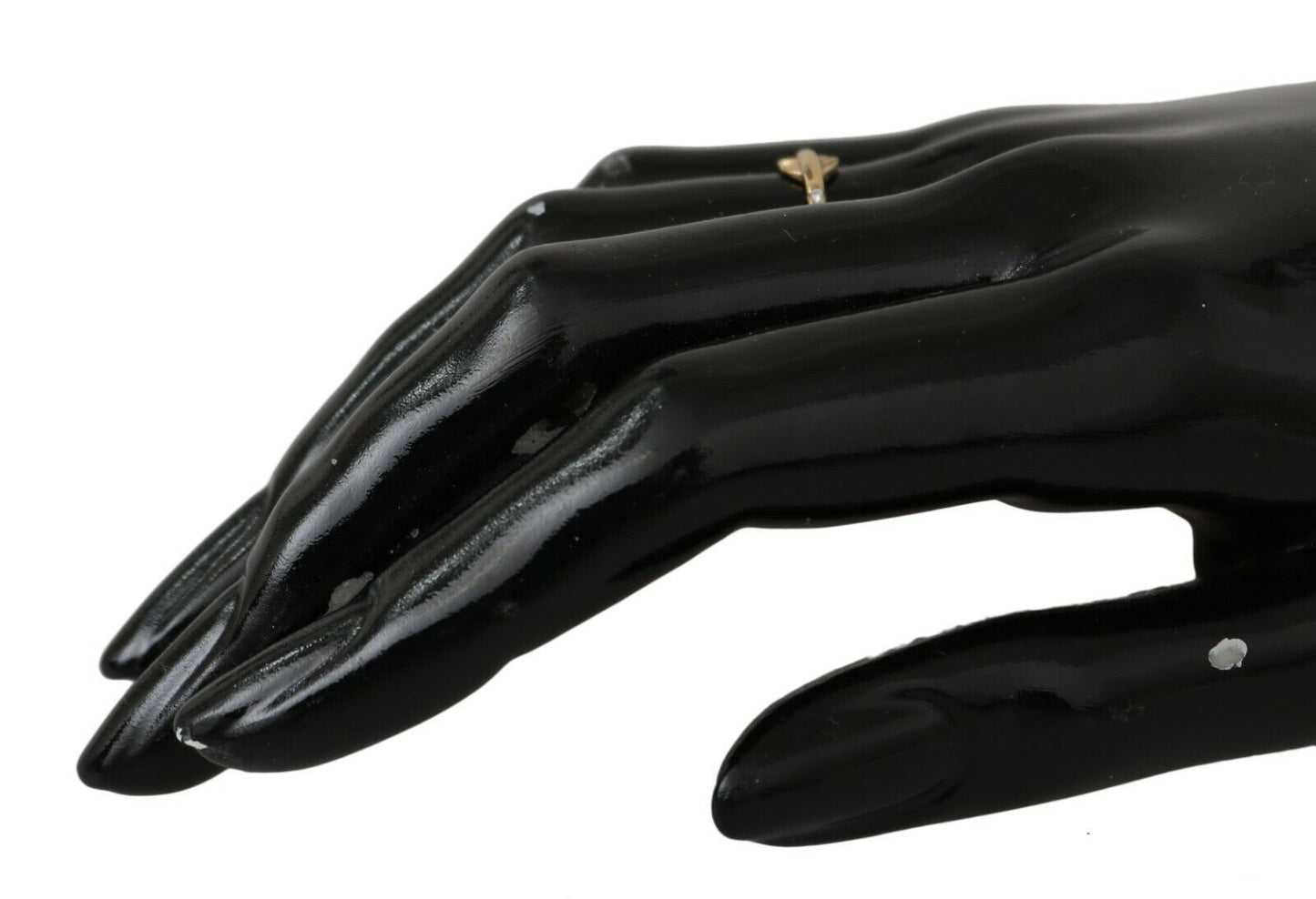 Nialaya Goldfeder Clear CZ 925 Silber Damen