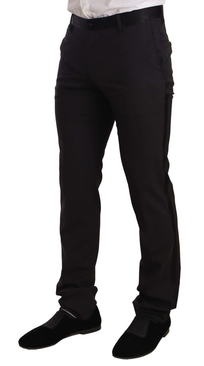 Dolce &amp; Gabbana – Slim Fit Smokinganzug aus blauer Samt-Baumwolle