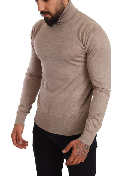 Dolce &amp; Gabbana Beige Kaschmir Rollkragenpullover
