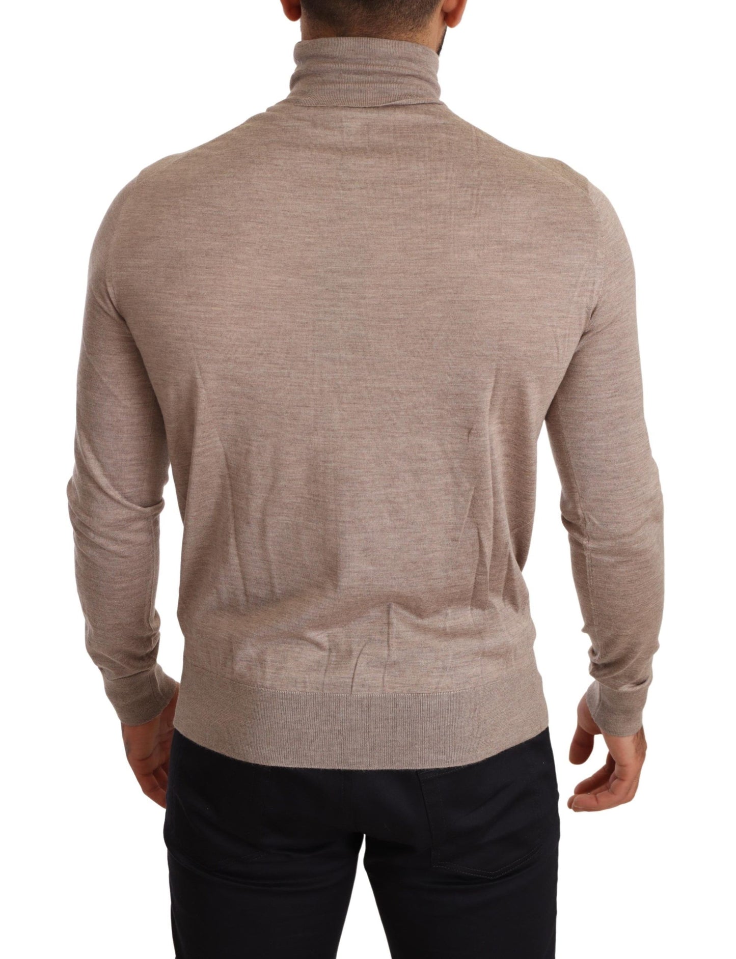 Dolce &amp; Gabbana Beige Kaschmir Rollkragenpullover