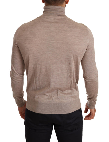 Dolce &amp; Gabbana Beige Kaschmir Rollkragenpullover