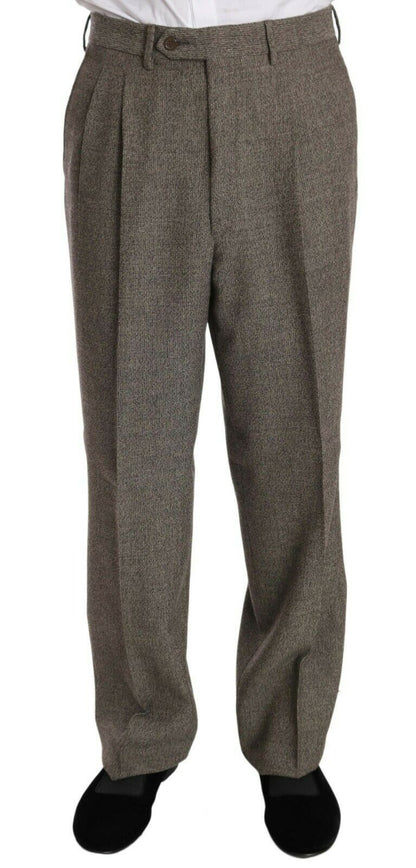 Fendi – Einreihiger Anzug aus brauner Wolle