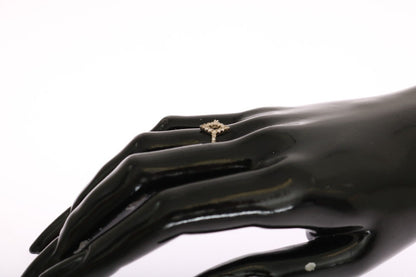 Nialaya Silver Rhombus Damen-Ring aus 925er Silber mit klarem Zirkonia