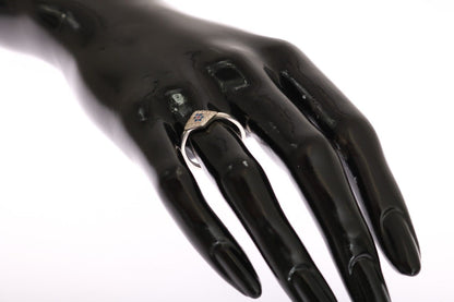 Nialaya Damen-Ring, 925er Silber, blau/rot, Zirkonia, durchsichtig