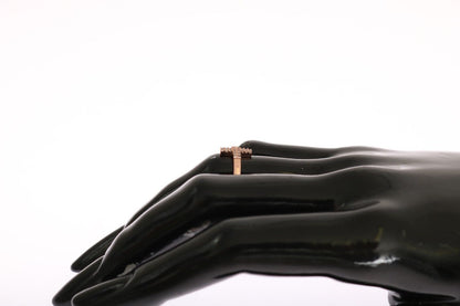 خاتم نيالايا من الذهب الوردي عيار 925 فضة للنساء مزين بحجر الزركونيا المكعب