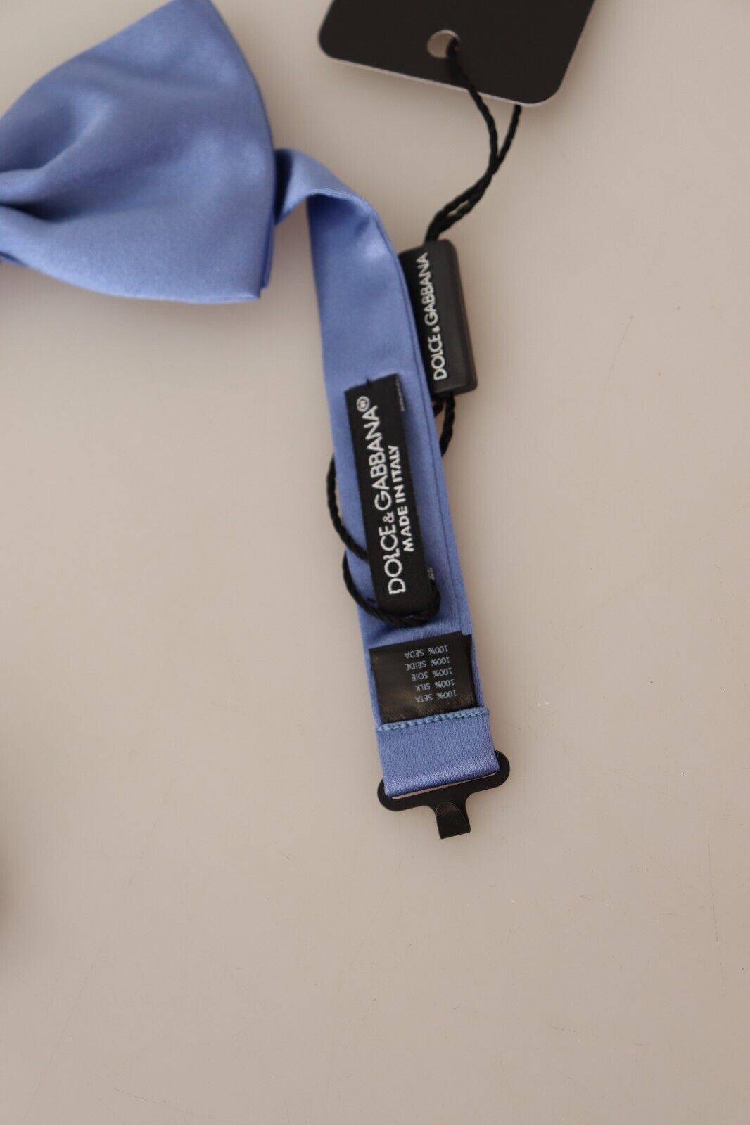 Dolce &amp; Gabbana – Violette Papillon-Fliege aus 100 % Seide mit verstellbarem Hals