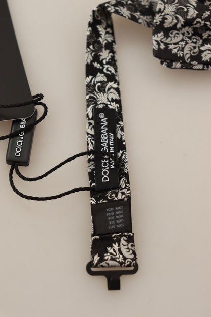 Dolce &amp; Gabbana – Mehrfarbige Papillon-Fliege mit Blumenmuster und verstellbarem Halsausschnitt (Kopie)