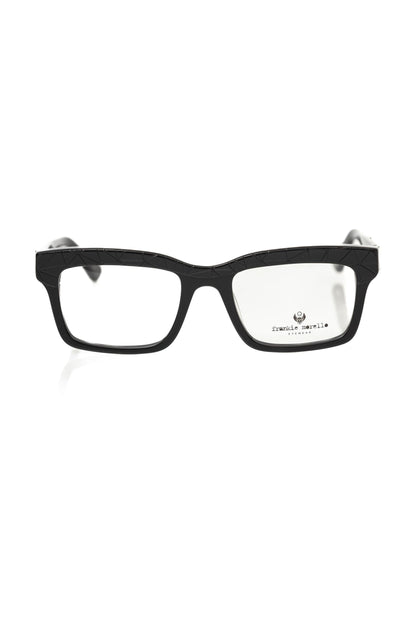 Frankie Morello Schwarze Acetat-Herrenbrille