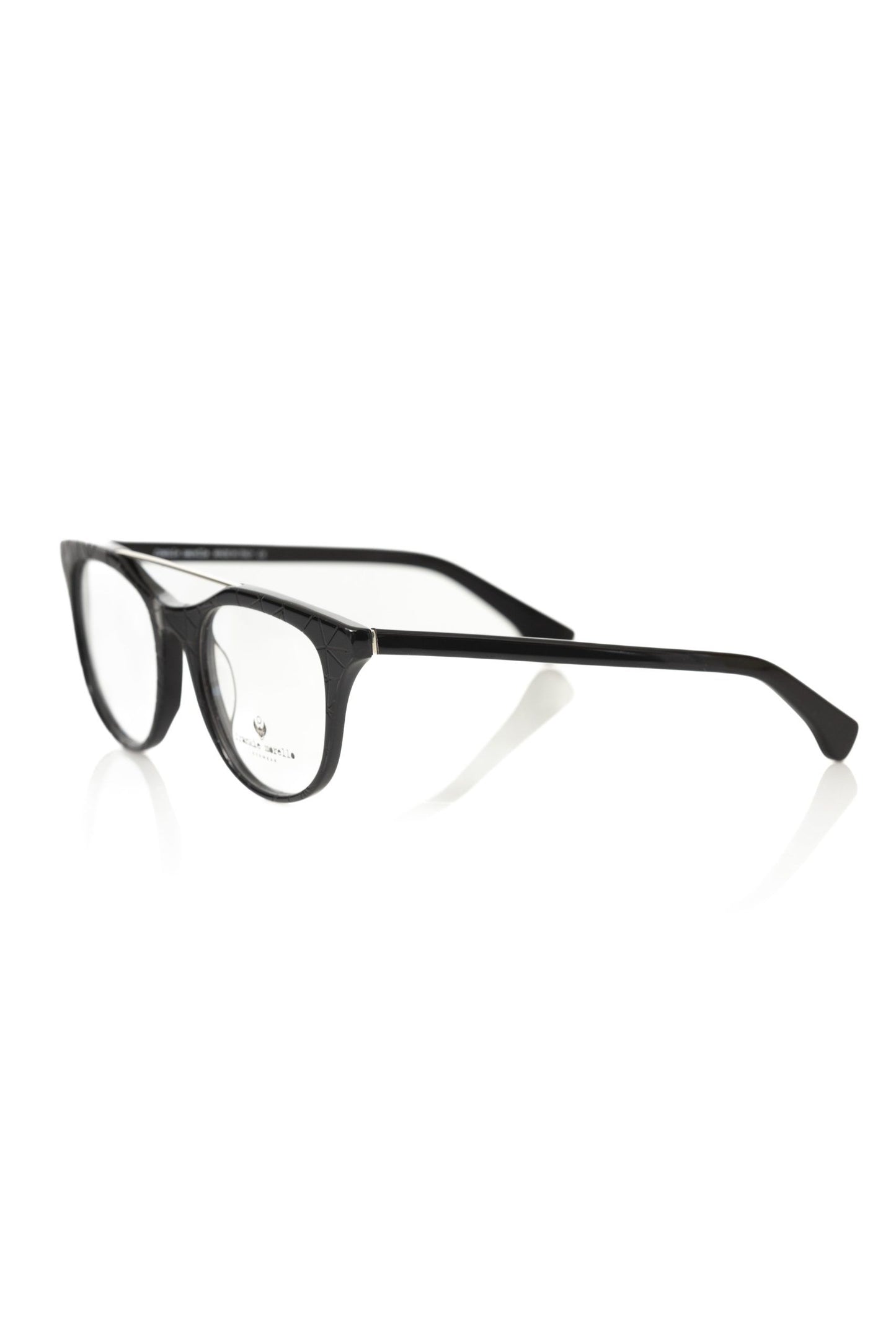 Frankie Morello Schwarze Acetat-Herrenbrille