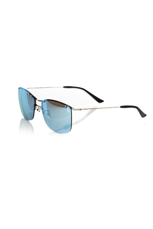 Frankie Morello – Silbermetallische Herrensonnenbrille