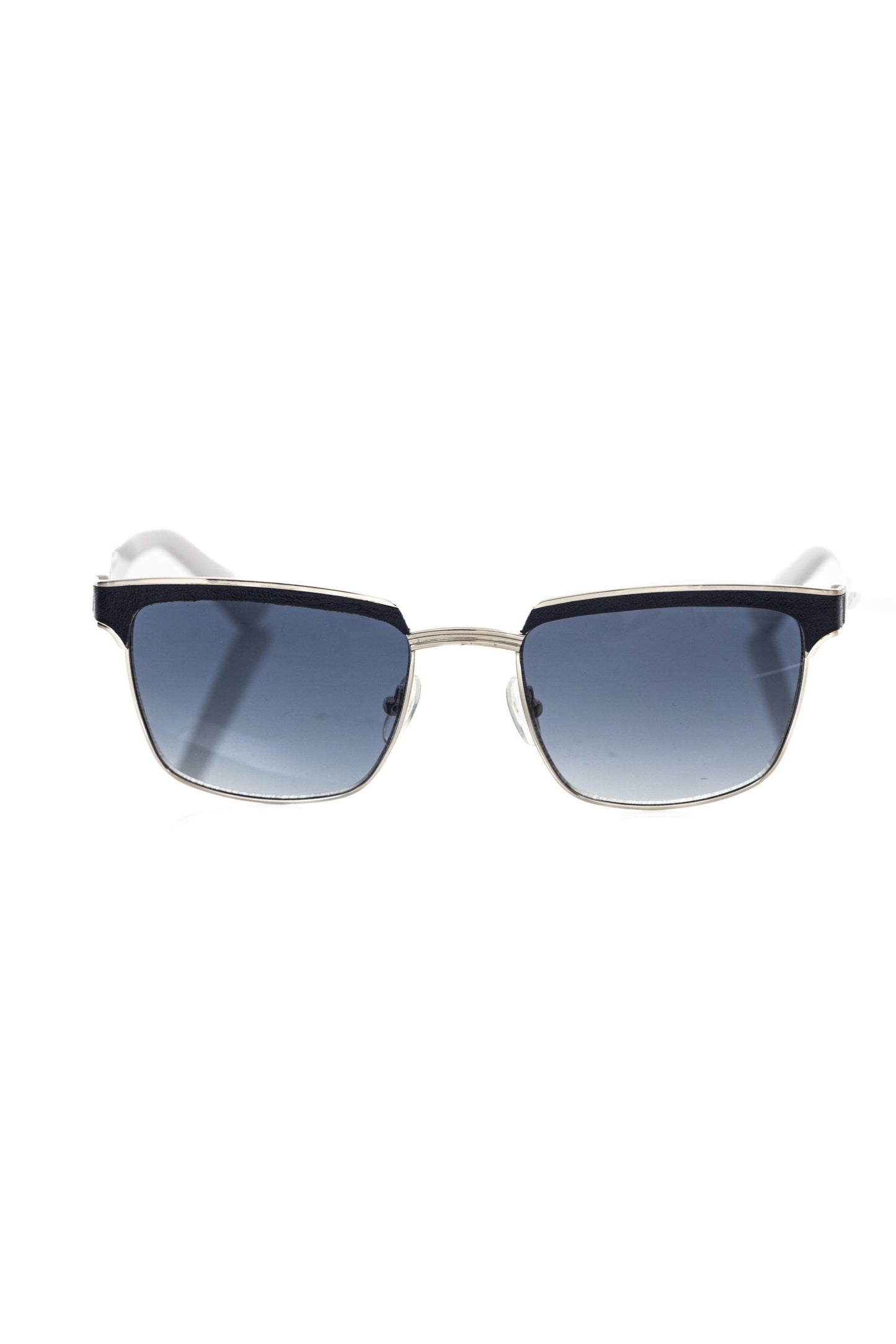 Frankie Morello Herren-Sonnenbrille aus schwarzer Metallicfaser