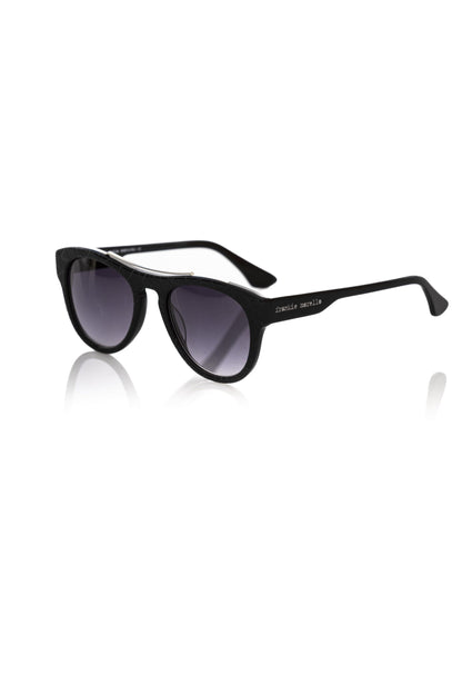 Frankie Morello Schwarze Acetat-Sonnenbrille für Herren