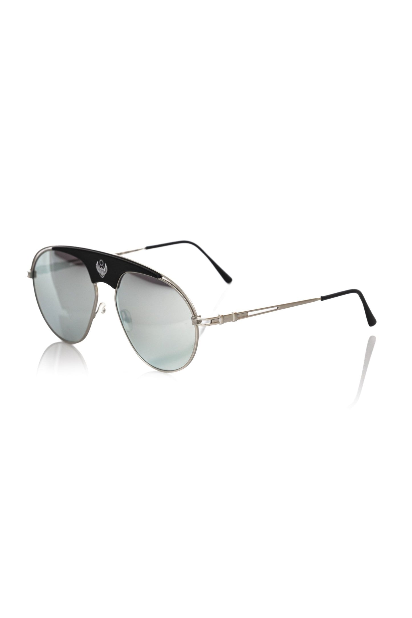 Frankie Morello Mehrfarbige Metallic-Sonnenbrille für Männer