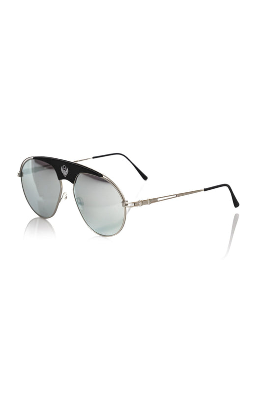 Frankie Morello Mehrfarbige Metallic-Sonnenbrille für Männer