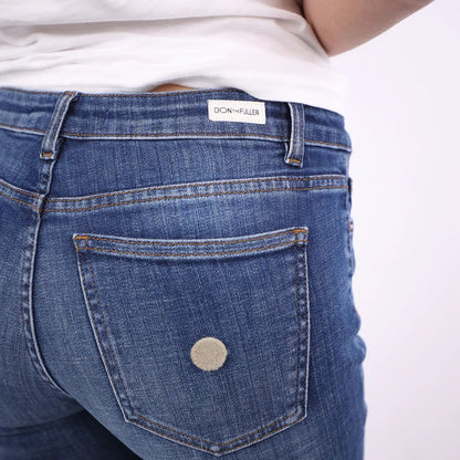 Don The Fuller Damen Jeans aus blauer Baumwolle
