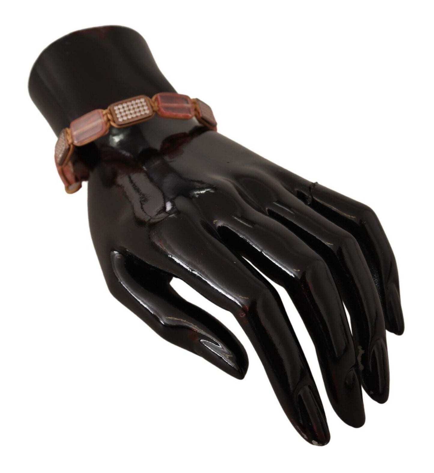 Nialaya – Verstellbares Armband mit mehrfarbigem Kristall-Logo