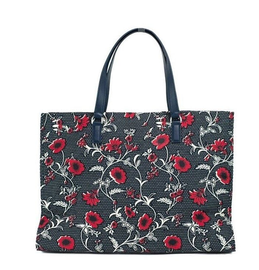 Tory Burch – Mittelgroße Schultertasche aus Nylon mit Retro-Batik-Print