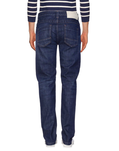 Bikkembergs dunkelblaue Baumwoll-Herrenjeans