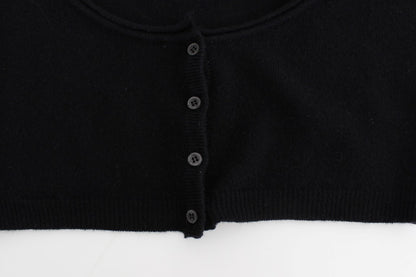 Schwarzer Kaschmir-Cardigan von Ermanno Scervino