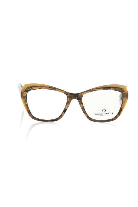 Frankie Morello Beige Acetat Damen Brillengestell
