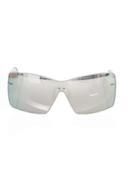Frankie Morello Damen-Sonnenbrille in Silber-Metallic mit Schild