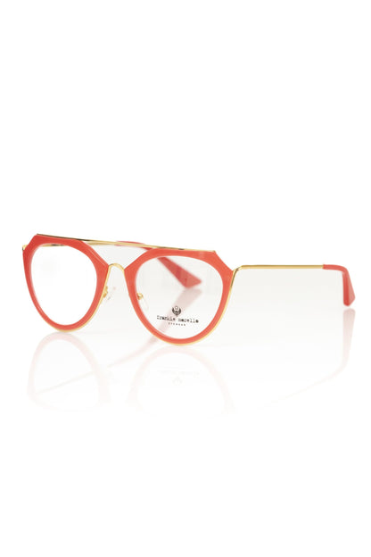 Frankie Morello Rote Acetat-Damenbrille