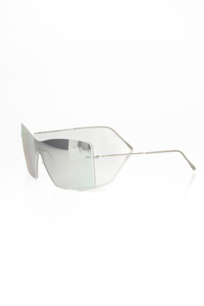 Frankie Morello Damen-Sonnenbrille in Silber-Metallic mit Schild