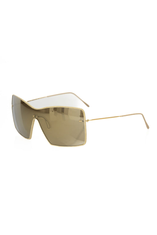 Frankie Morello Gold Metallic Fiber Damen-Sonnenbrille